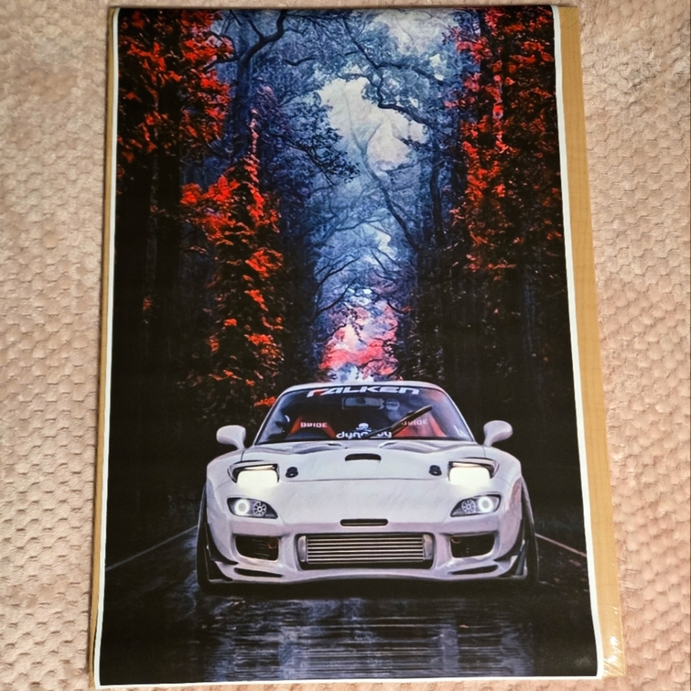 RX-7 Canvas Print City Japan JDM Mazda Artwork